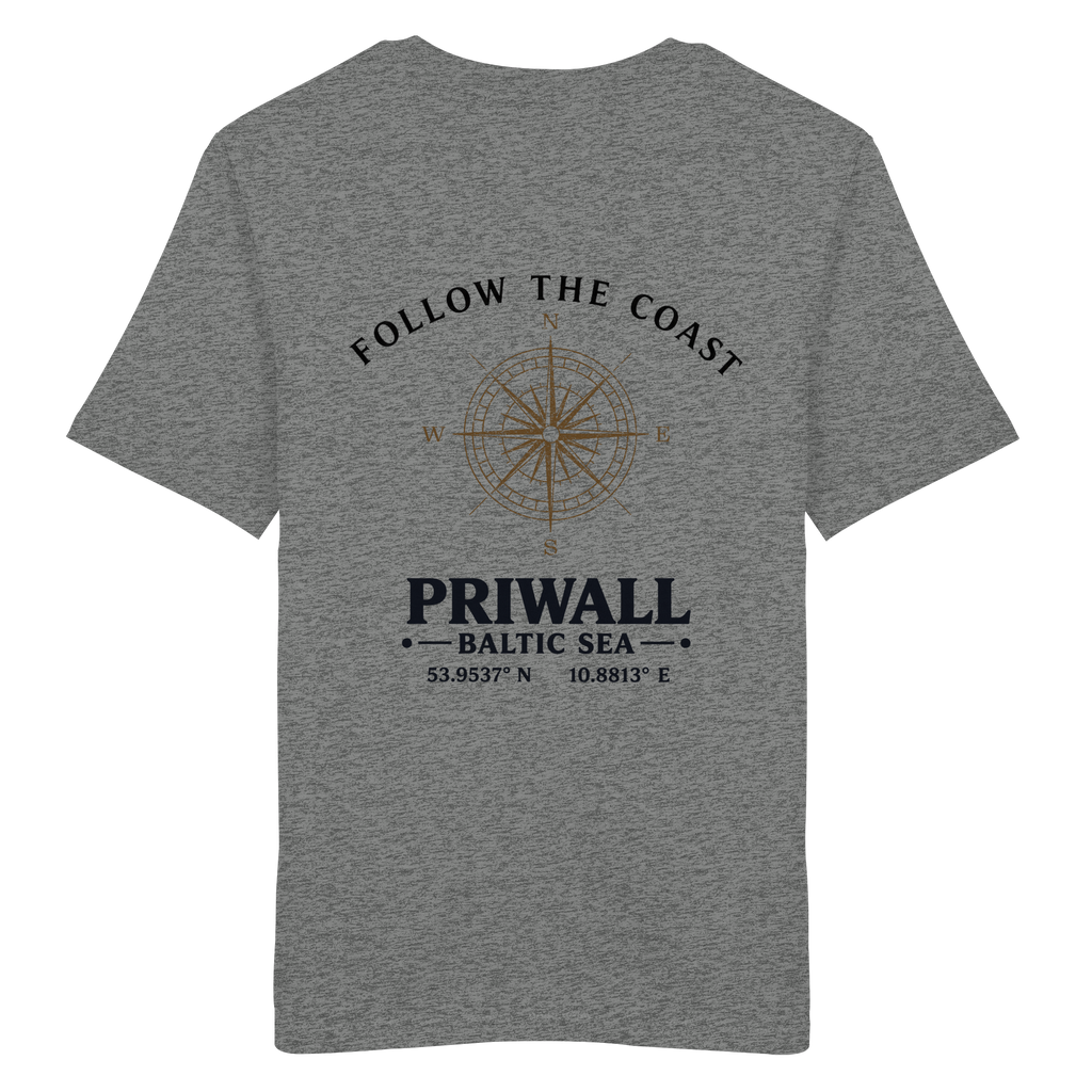 Priwall – Follow the Coast – Light Edition – Bio T-Shirt – Backprint