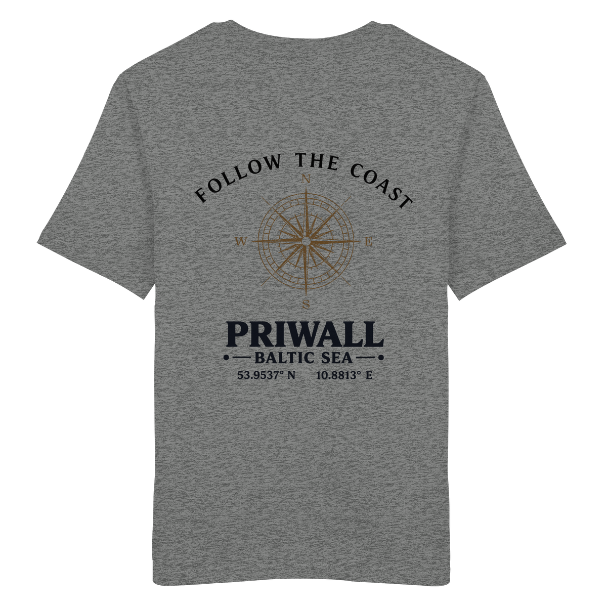 Priwall – Follow the Coast – Light Edition – Bio T-Shirt – Backprint