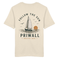 Priwall - Follow The Sun - Backprint - Organic Bio Shirt