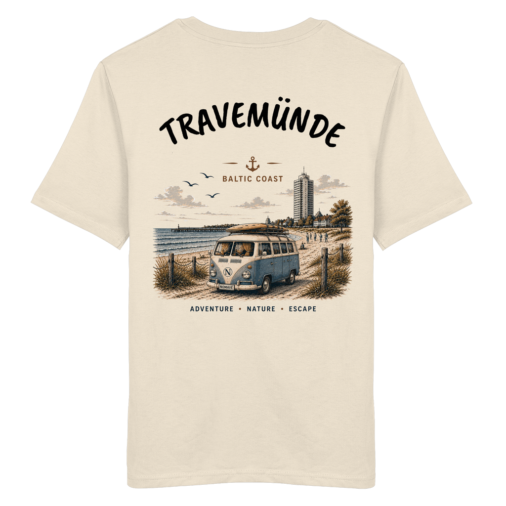 Travemünde Bulli Rückenprint – Bio T-Shirt Ostsee