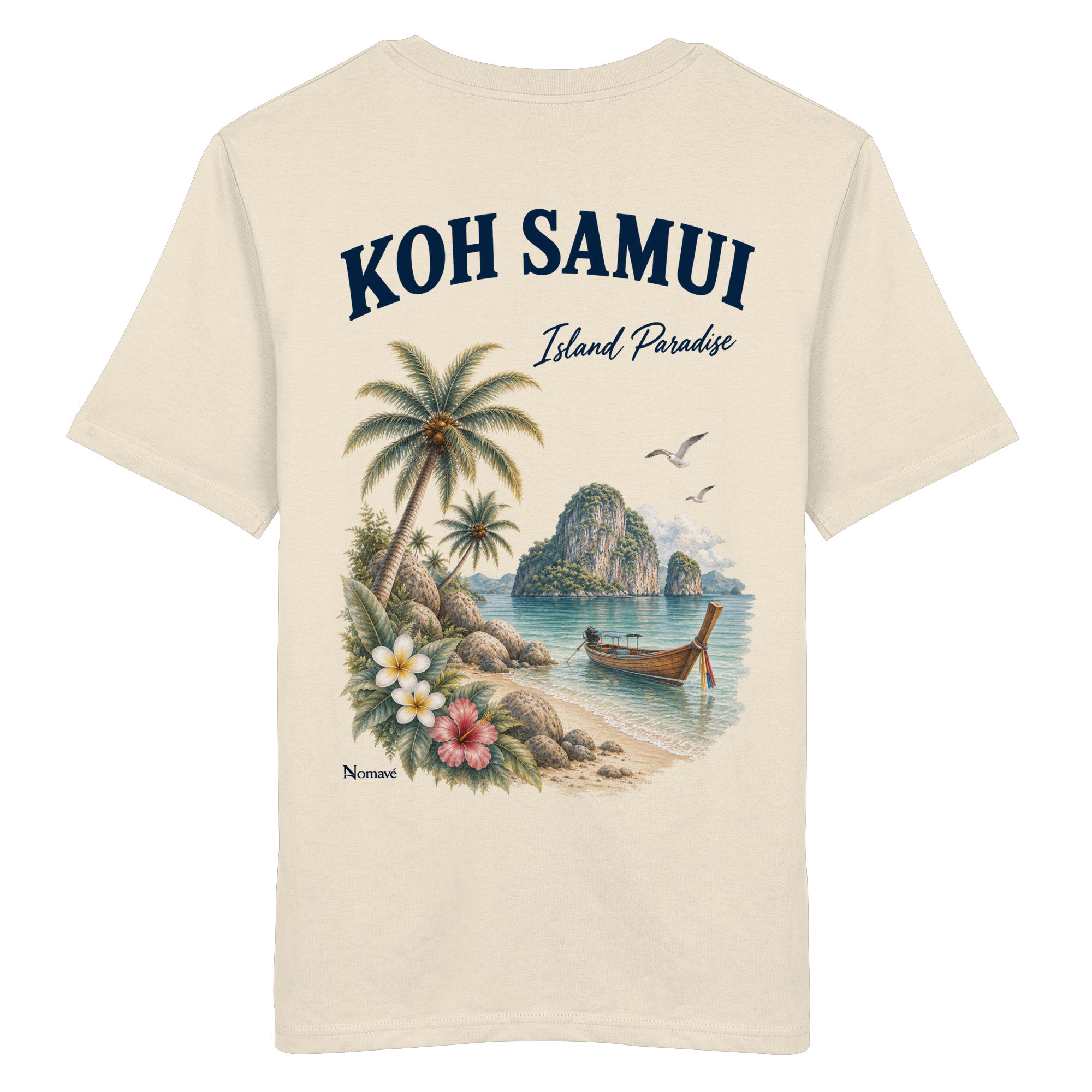 Koh Samui - Island Paradise - Rückenprint  - Organic Shirt
