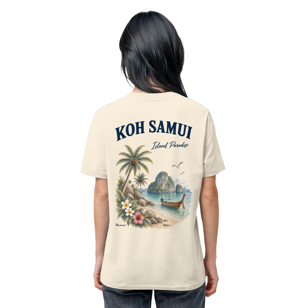Koh Samui - Island Paradise - Rückenprint  - Organic Shirt