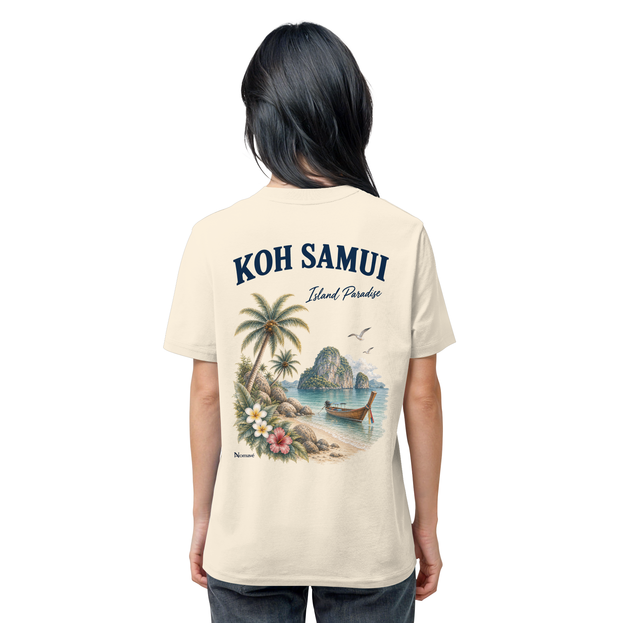 Koh Samui - Island Paradise - Rückenprint  - Organic Shirt