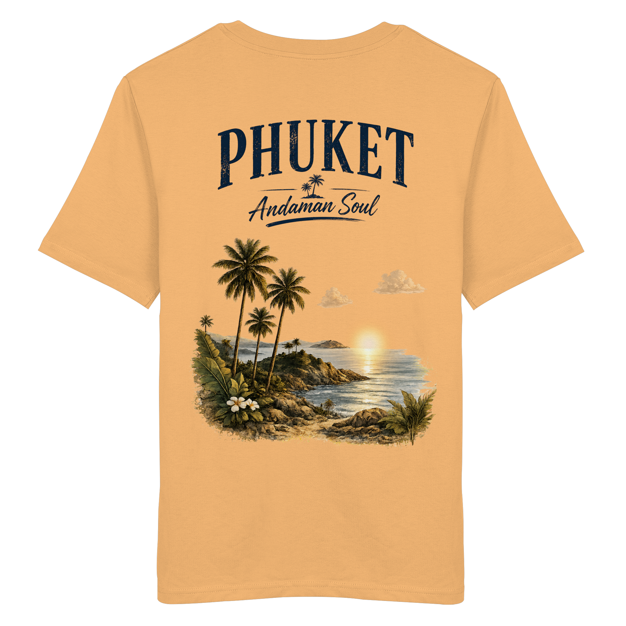 Phuket Thailand – Andaman Soul – Vintage Rückenprint  - Bio T - Shirt