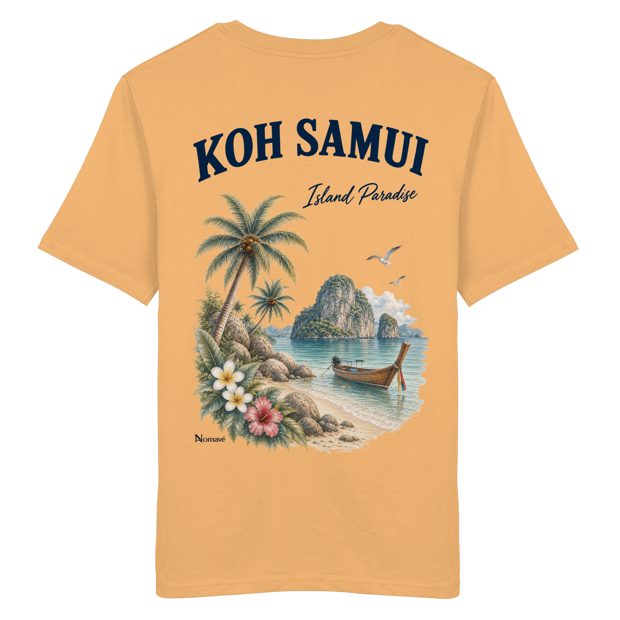 Koh Samui - Island Paradise - Rückenprint  - Organic Shirt