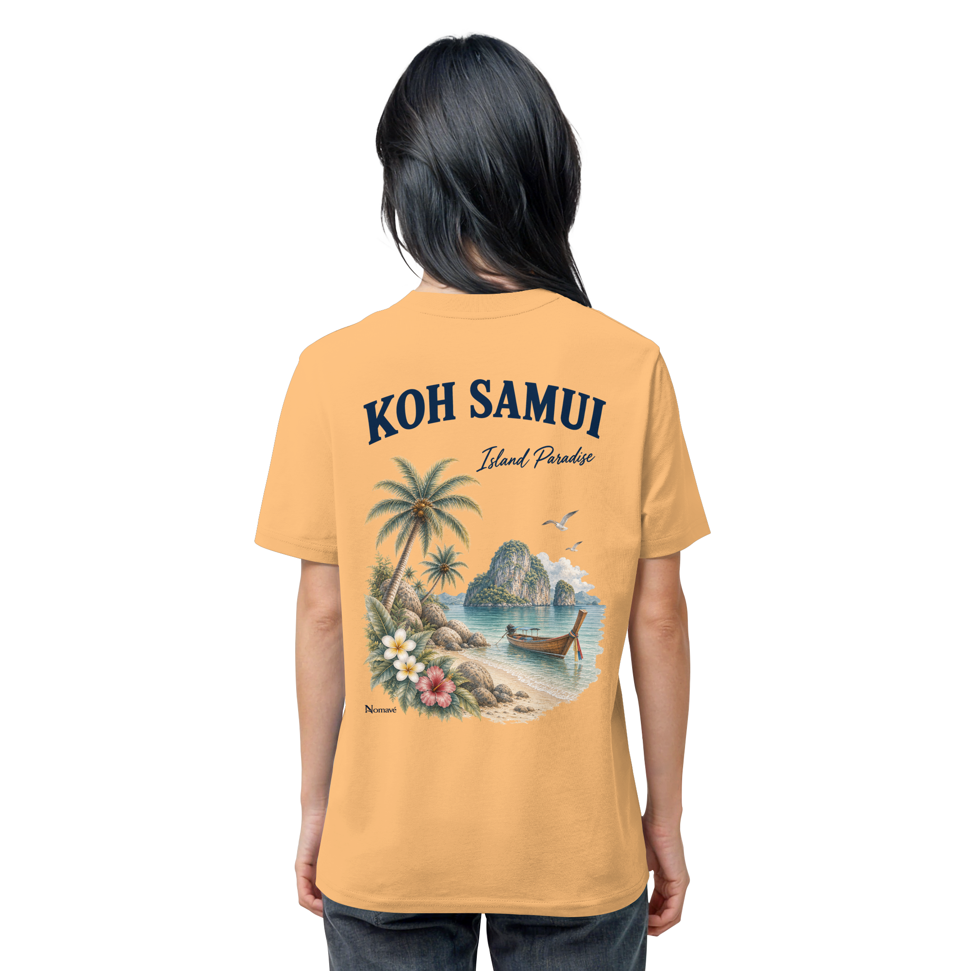 Koh Samui - Island Paradise - Rückenprint  - Organic Shirt