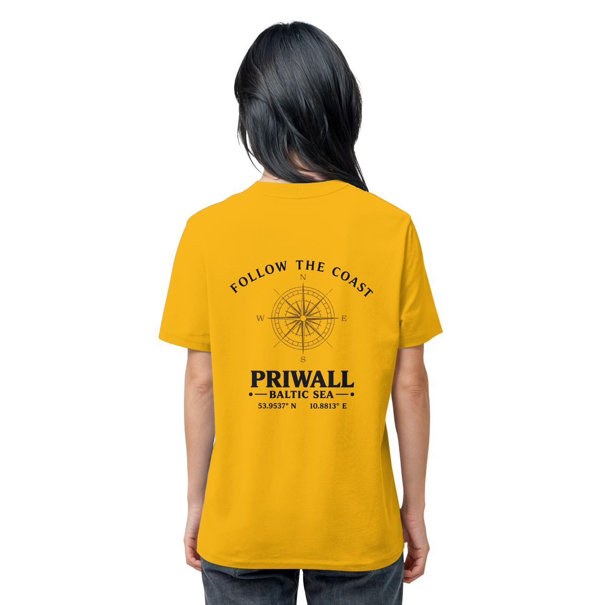 Priwall – Follow the Coast – Light Edition – Bio T-Shirt – Backprint