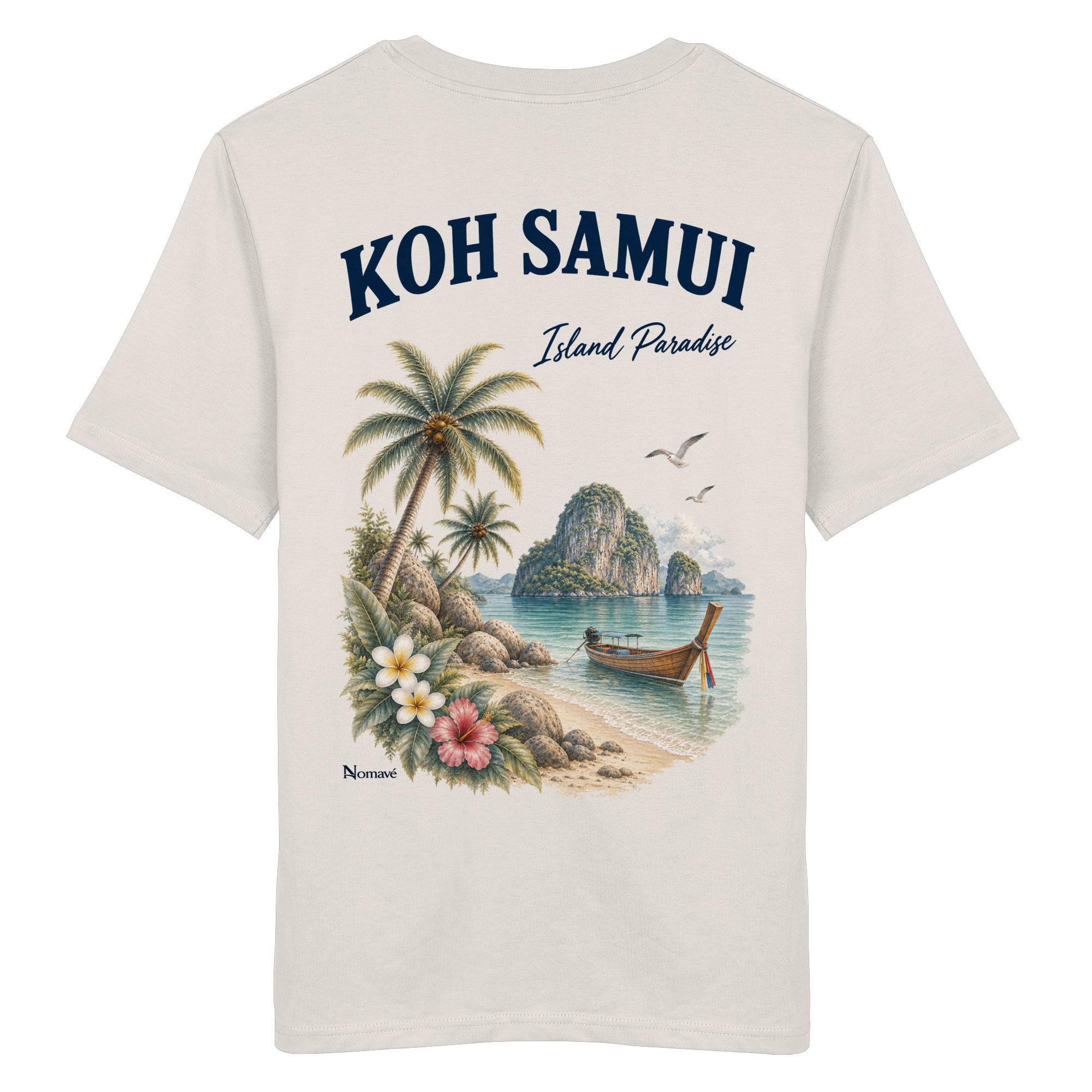 Koh Samui - Island Paradise - Rückenprint  - Organic Shirt