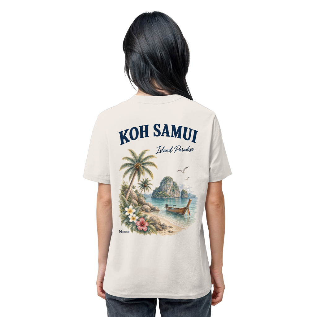 Koh Samui - Island Paradise - Rückenprint  - Organic Shirt