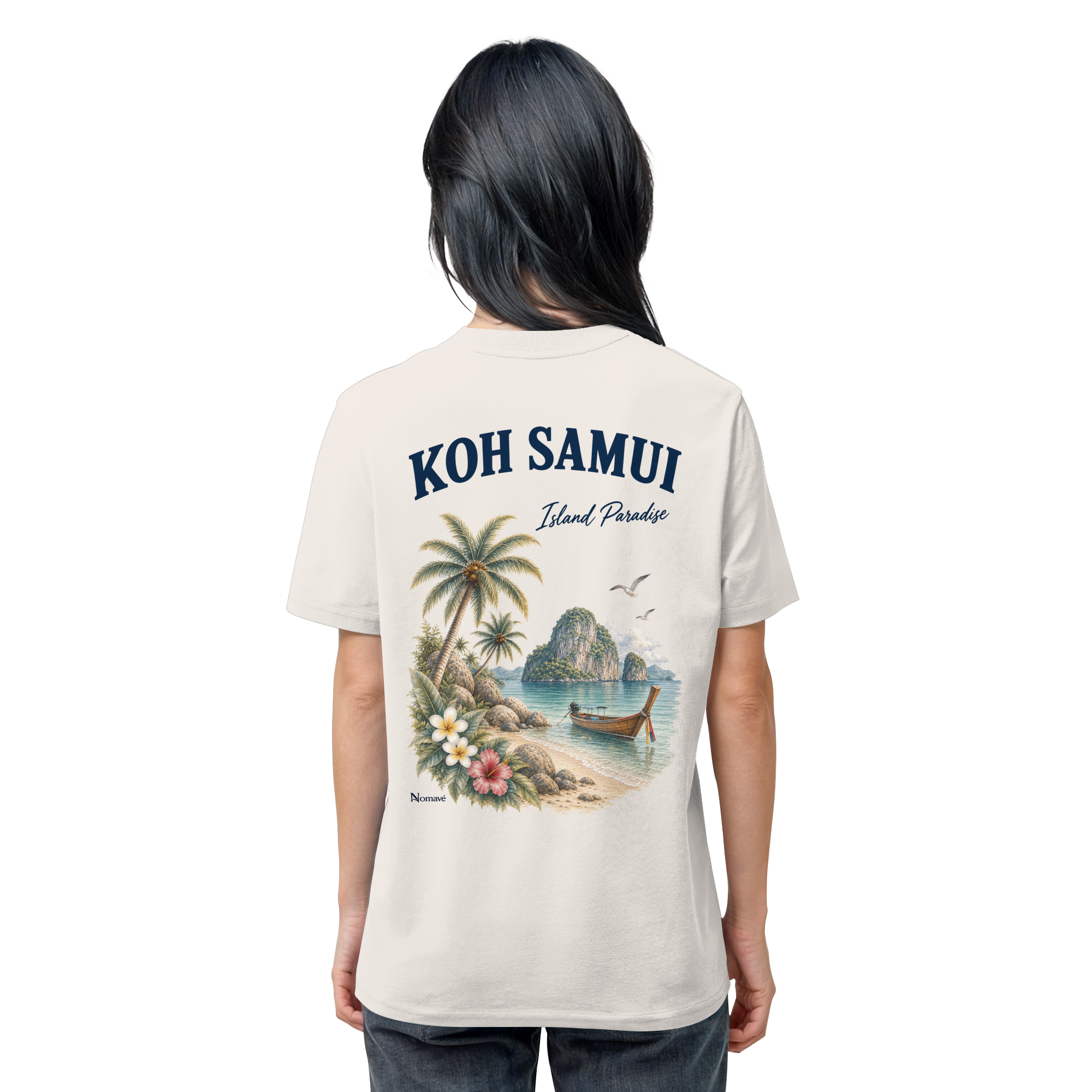 Koh Samui - Island Paradise - Rückenprint  - Organic Shirt