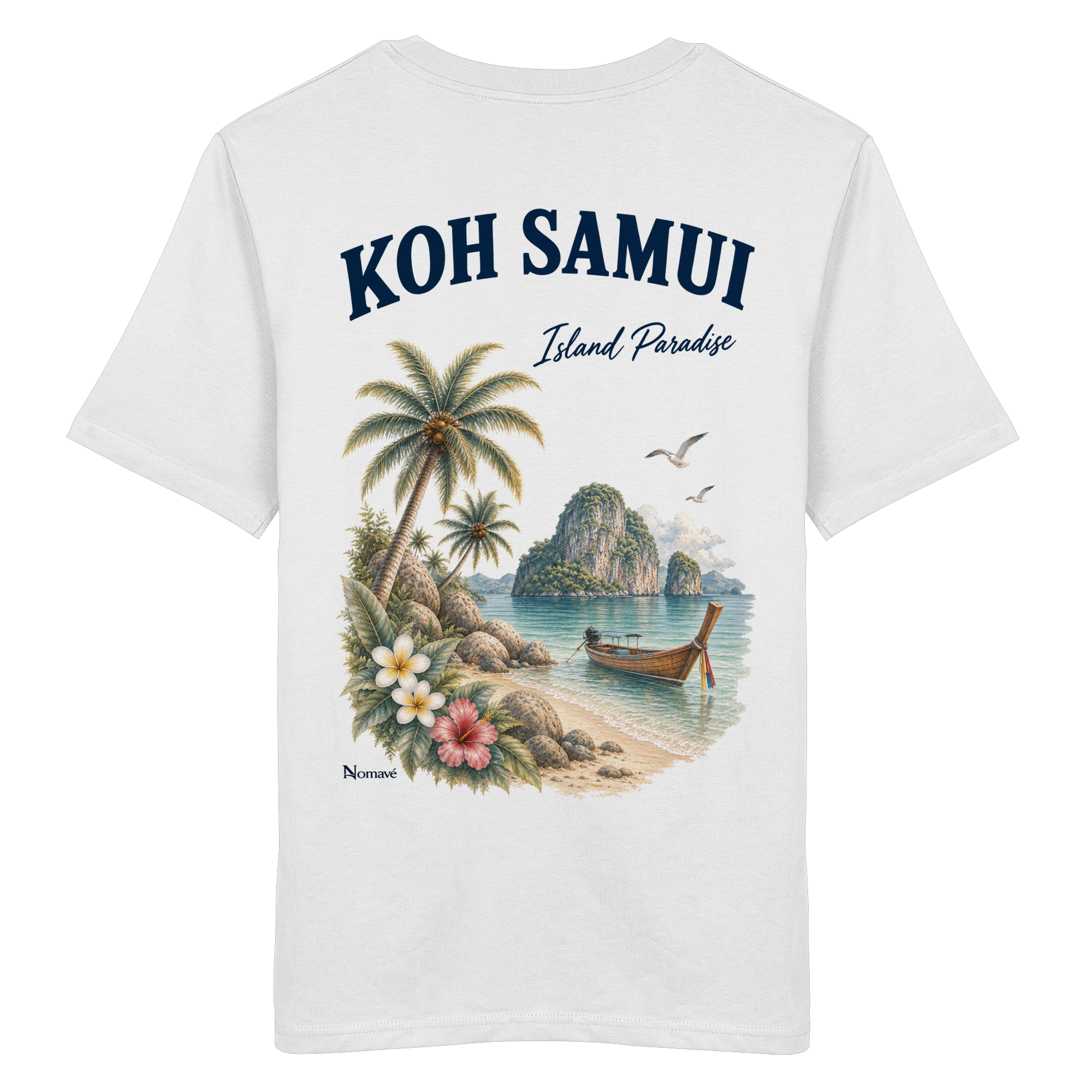 Koh Samui - Island Paradise - Rückenprint  - Organic Shirt