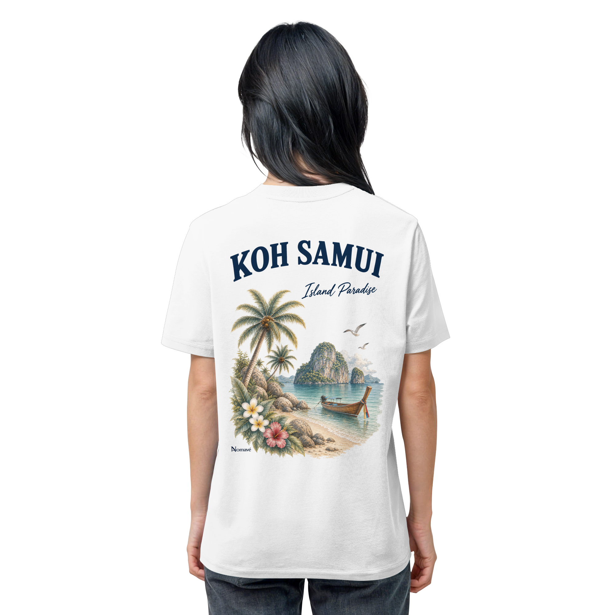 Koh Samui - Island Paradise - Rückenprint  - Organic Shirt