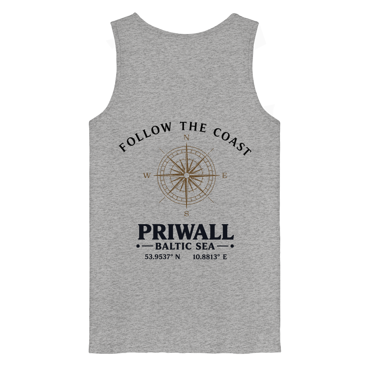 Priwall – Follow the Coast – Light Edition – Bio Tank Top – Backprint