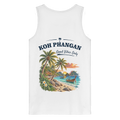 Bio Tank Top – Backprint in white als Original-Mockup mit Koh Phangan Good Vibes Only Backprint