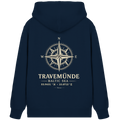 Travemünde Windrose - Dark Edition - Organic Zipper Kapuzenjacke