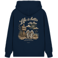 Life-is-better-in-Flip-Flops-Dark-Edition - Organic Zipper