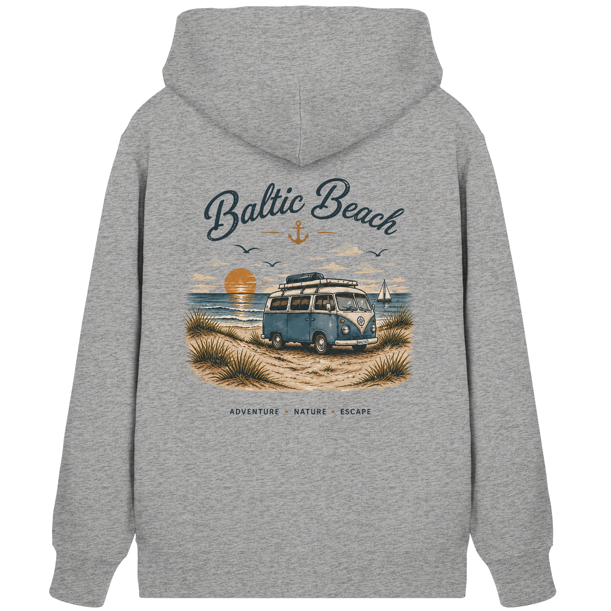 Baltic Beach Organic Zipper – Ostsee Hoodie Unisex