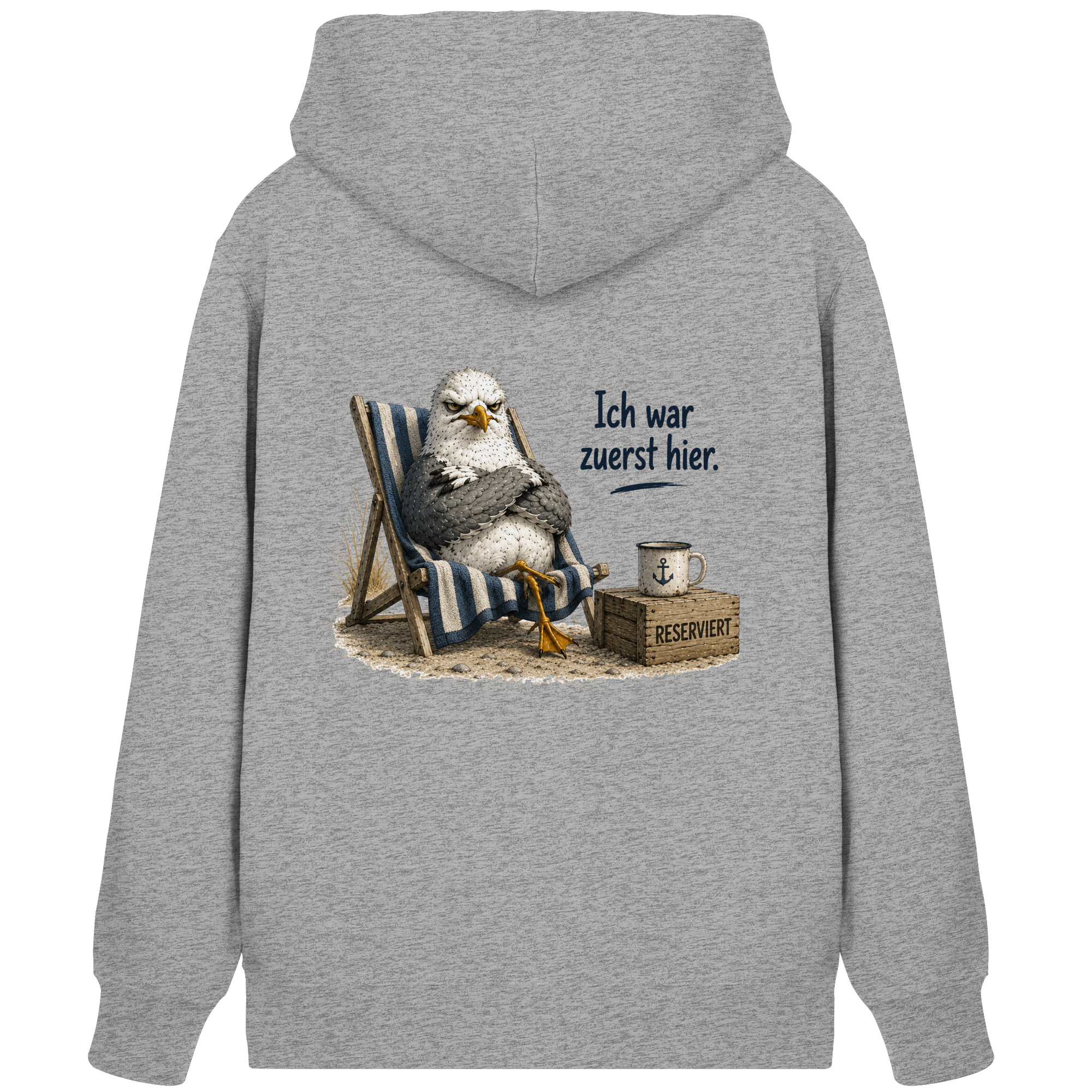 Ich war zuerst hier – Möwe mit Meinung |  - Organic Zipper