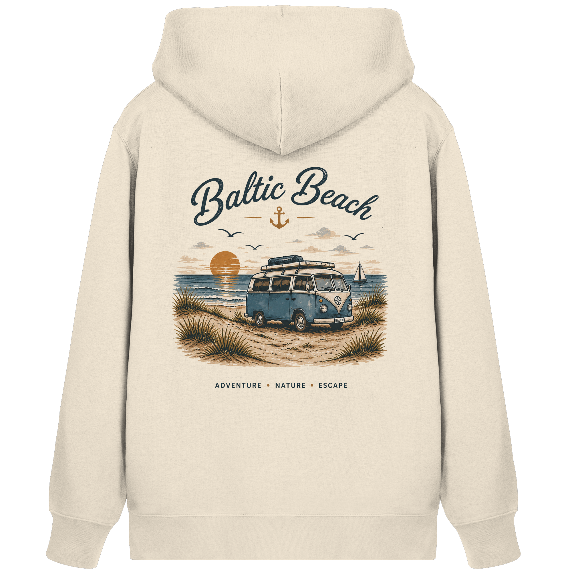 Baltic Beach Organic Zipper – Ostsee Hoodie Unisex