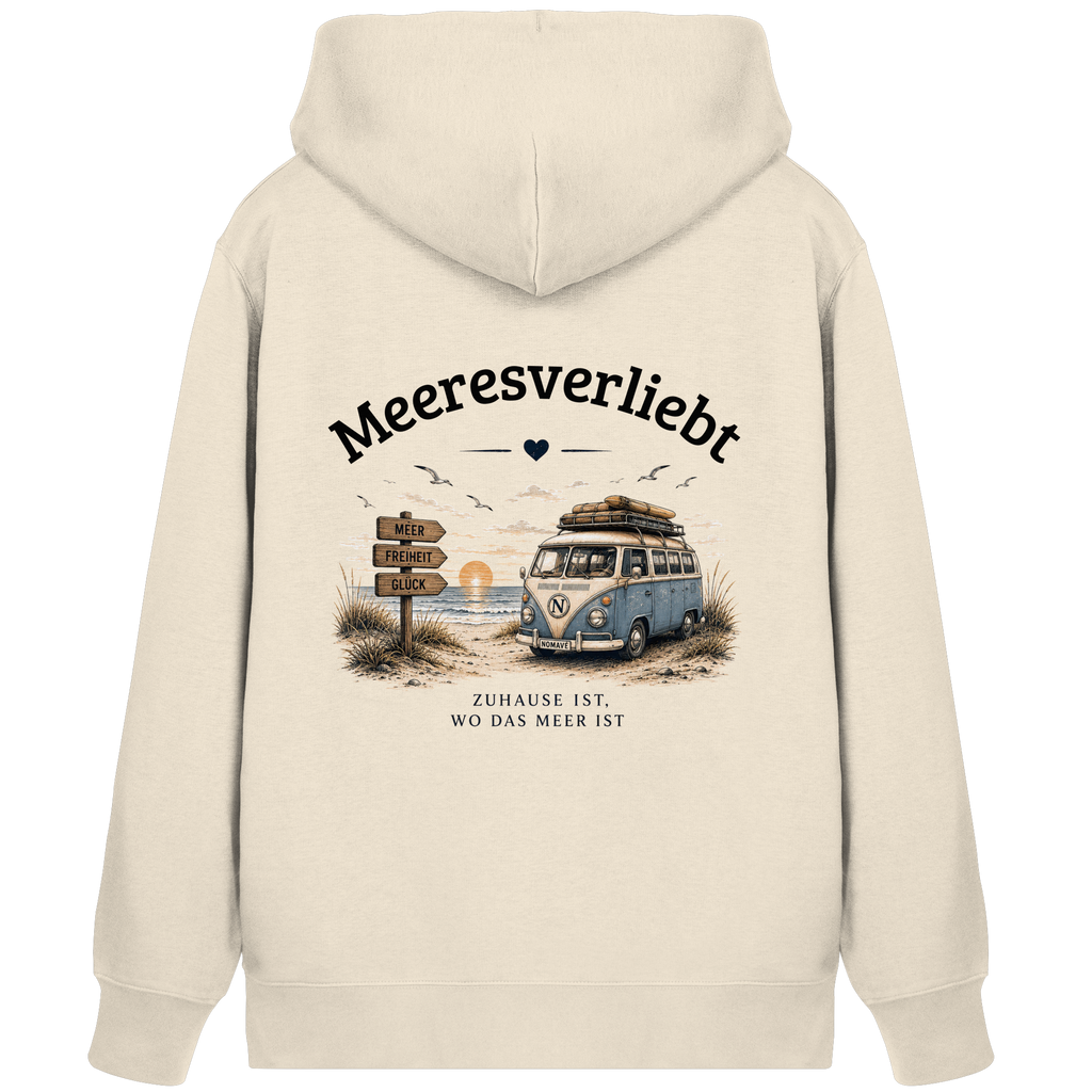 Meeresverliebt Bulli Kapuzenjacke – Vanlife Camping Küstengefühl