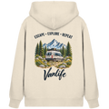 Escape • Explore • Repeat – Vanlife - Bio Zipper Kapuzenjacke