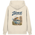 Zuhause ist, wo wir parken – Vanlife & Camping - Bio Zipper Kapuzenjacke