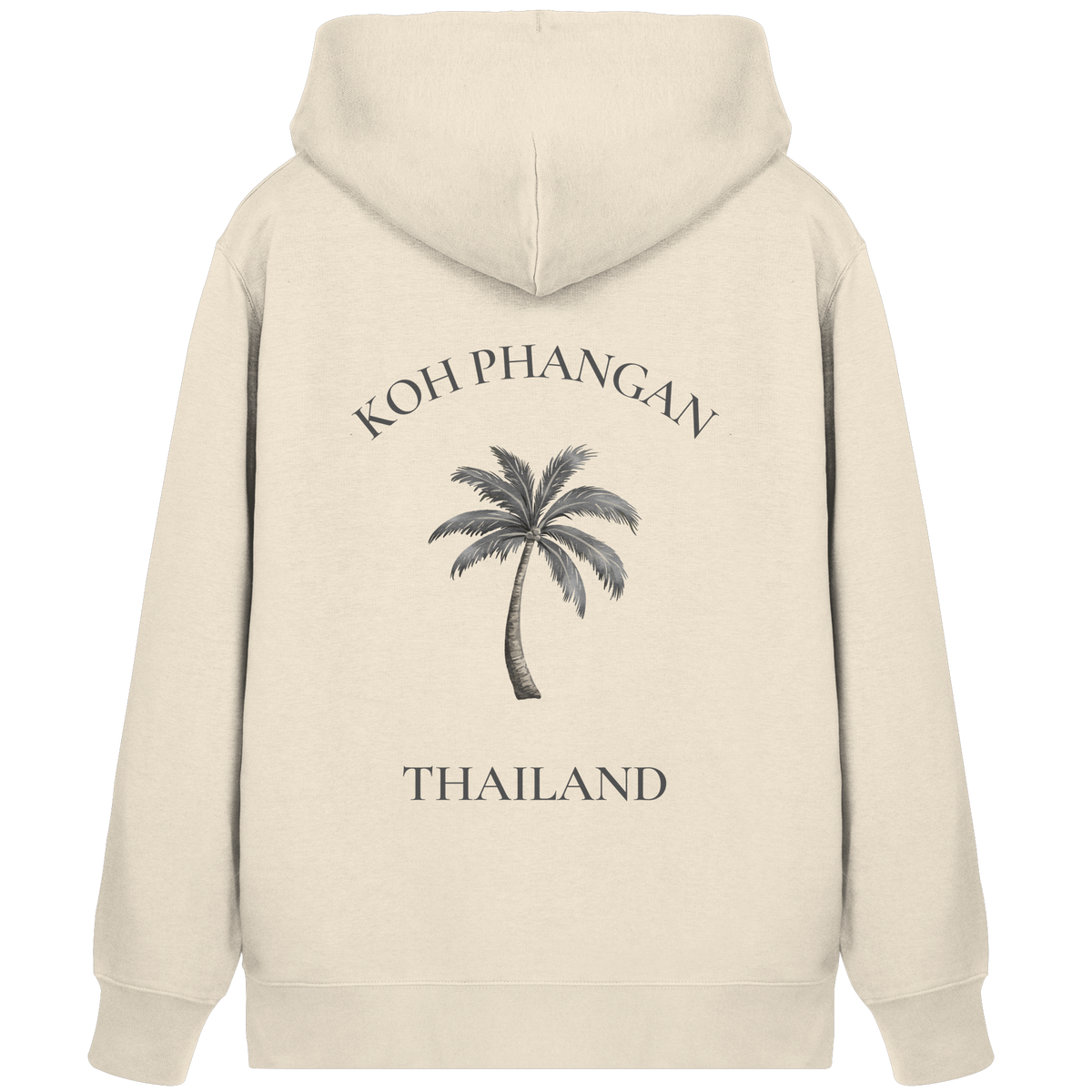 Koh Phangan – Minimal Palm | Thailand - Bio Zipper Kapuzenjacke