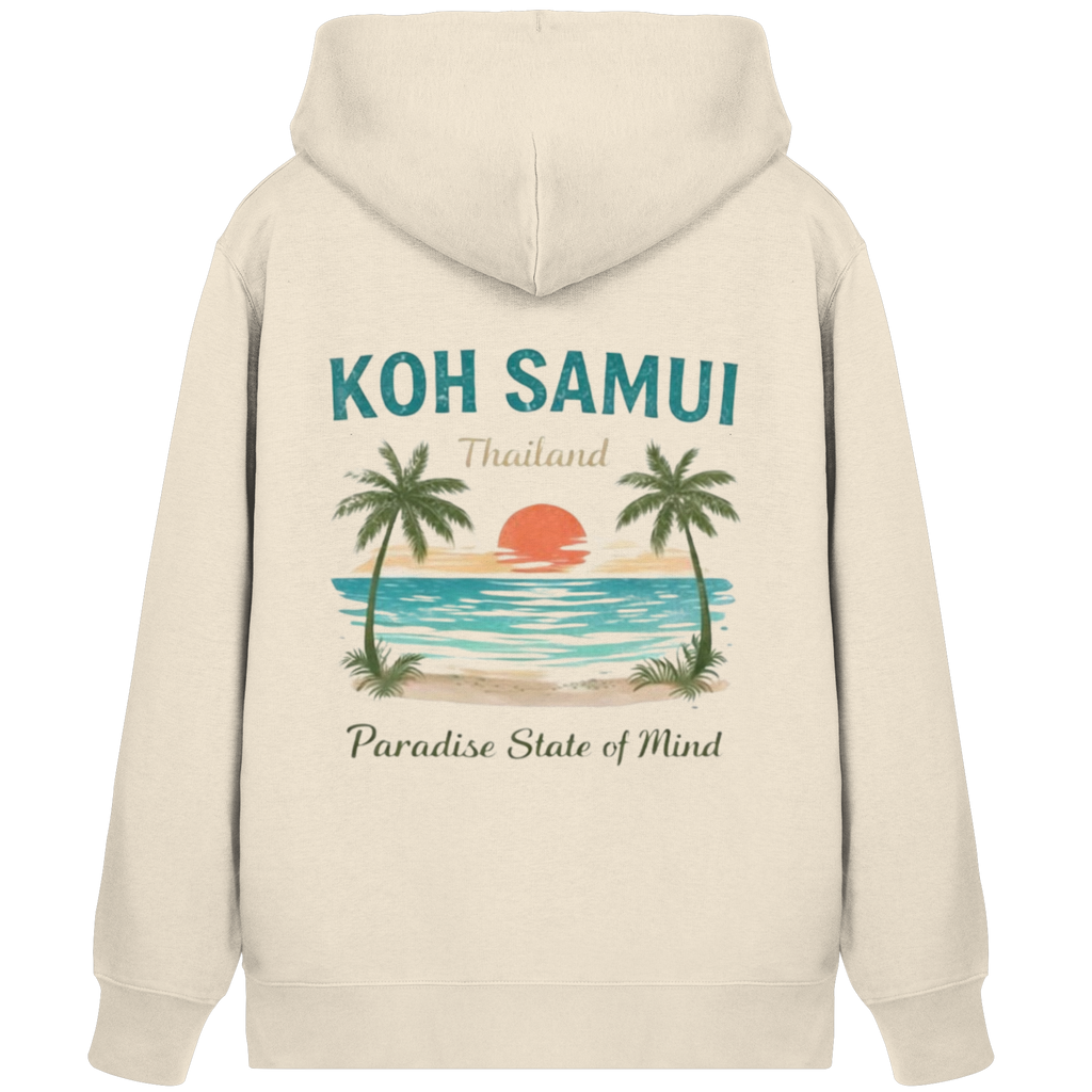 Koh Samui Vibes – Bio Kapuzenjacke mit Reißverschluss