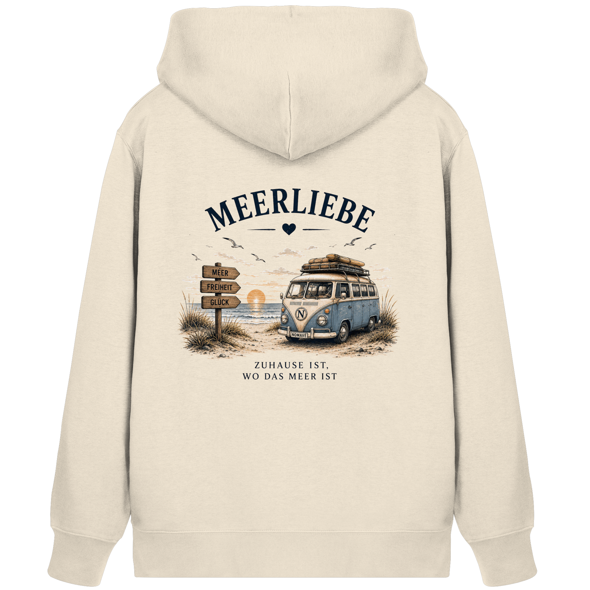 Meerliebe Vanlife – Organic Zipper Hoodie