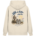 Life is better in Flip Flops – Bio-Kapuzenjacke mit Reißverschluss