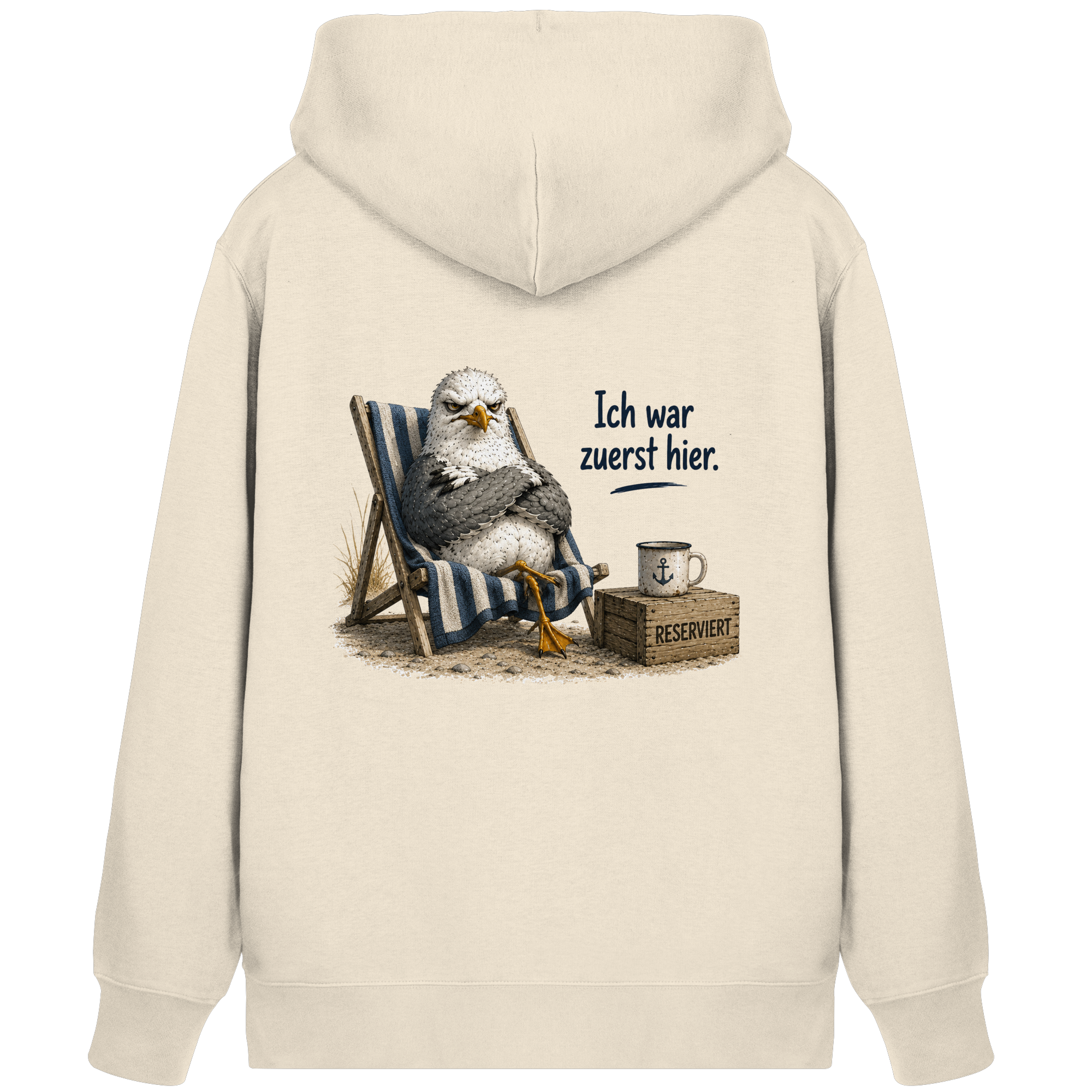 Ich war zuerst hier – Möwe mit Meinung |  - Organic Zipper