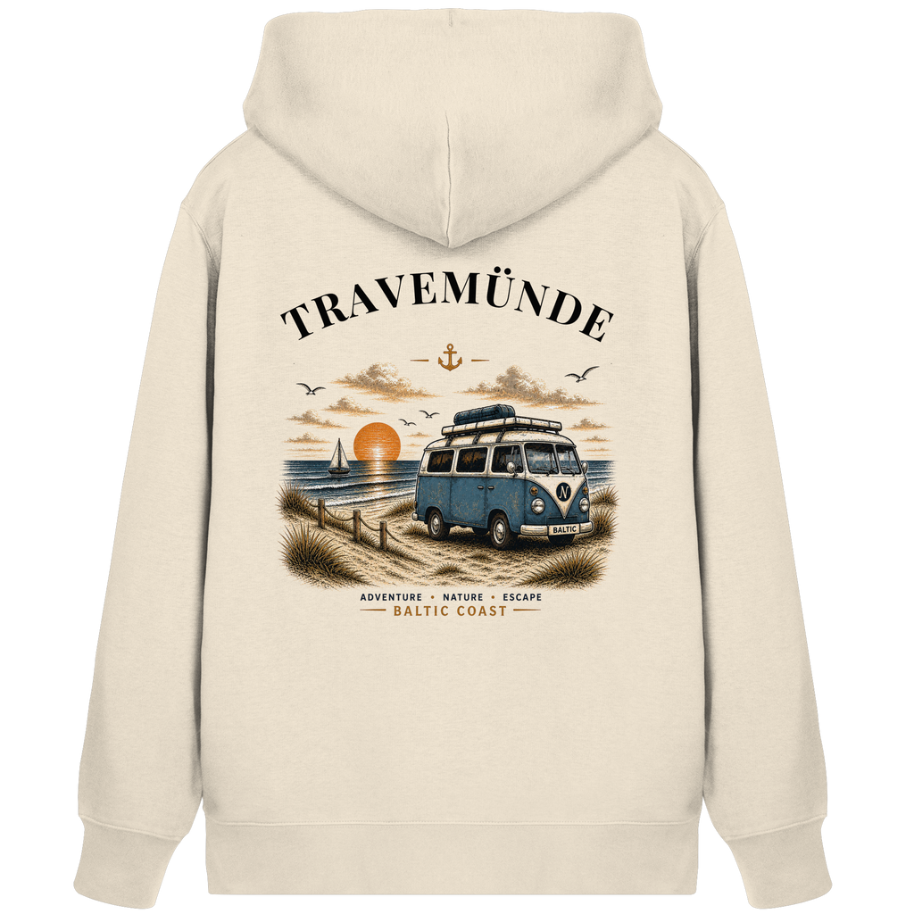 Travemünde Bulli Kapuzenjacke – Bio Kapuzenpullover mit Reißverschluss