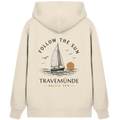 Travemünde Follow The Sun Zipper Hoodie – Bio Baumwolle