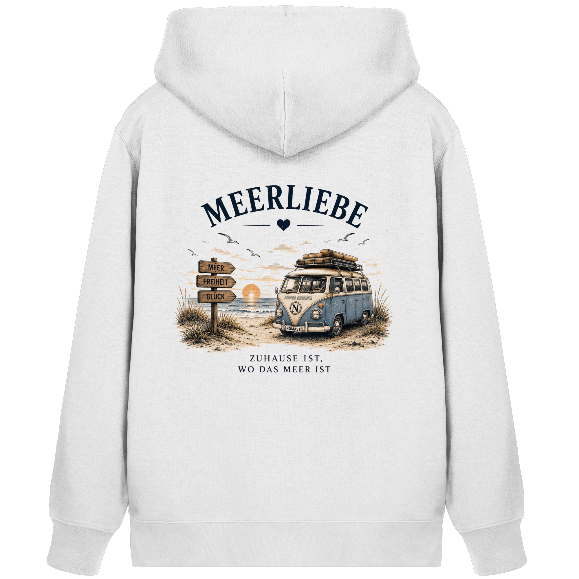 Meerliebe Vanlife – Organic Zipper Hoodie