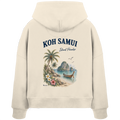 Koh Samui - Island Paradise - Rückenprint  - Womens Organic Boxcut Hoodie