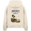 Phuket Thailand – Andaman Soul – Vintage Rückenprint  -  Frauen Bio Boxcut Hoodie Kapuzenpullover
