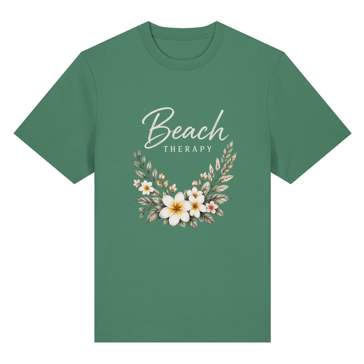 Beach Therapy – Dark Edition – Bio-Heavy T-Shirt – Vorderansicht in green bay