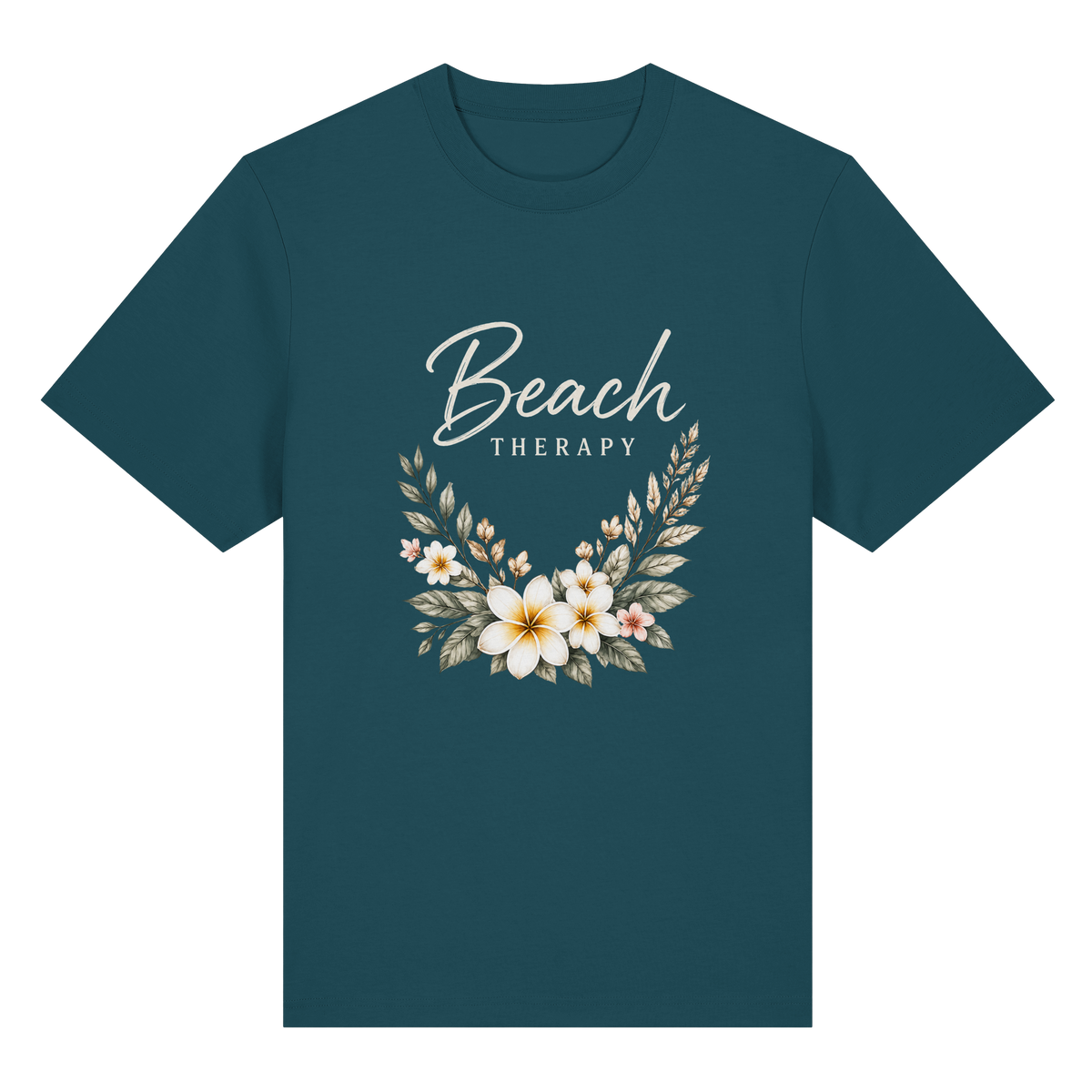 Beach Therapy – Dark Edition – Bio-Heavy T-Shirt – Vorderansicht in stargazer