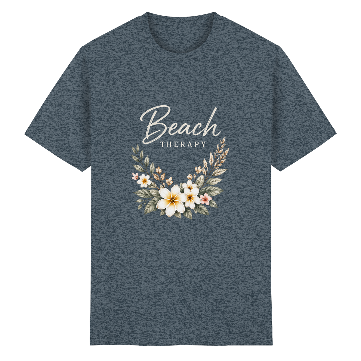 Beach Therapy – Dark Edition – Essential T-Shirt – Vorderansicht in dark heather