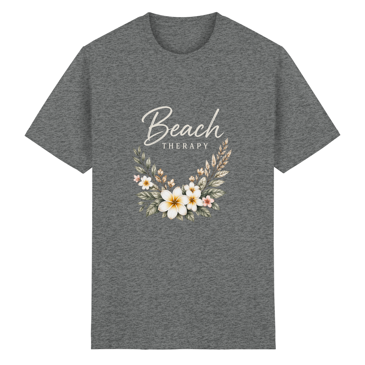 Beach Therapy – Dark Edition – Essential T-Shirt – Vorderansicht in graphite heather