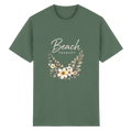 Beach Therapy – Dark Edition – Essential T-Shirt – Vorderansicht in military green