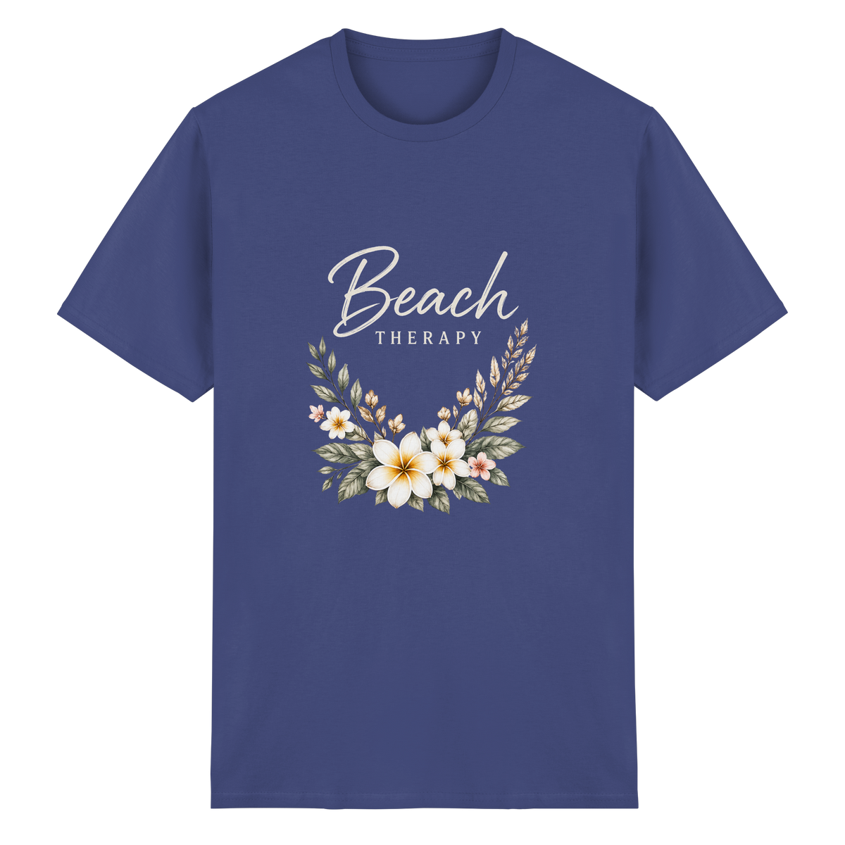 Beach Therapy – Dark Edition – Essential T-Shirt – Vorderansicht in purple