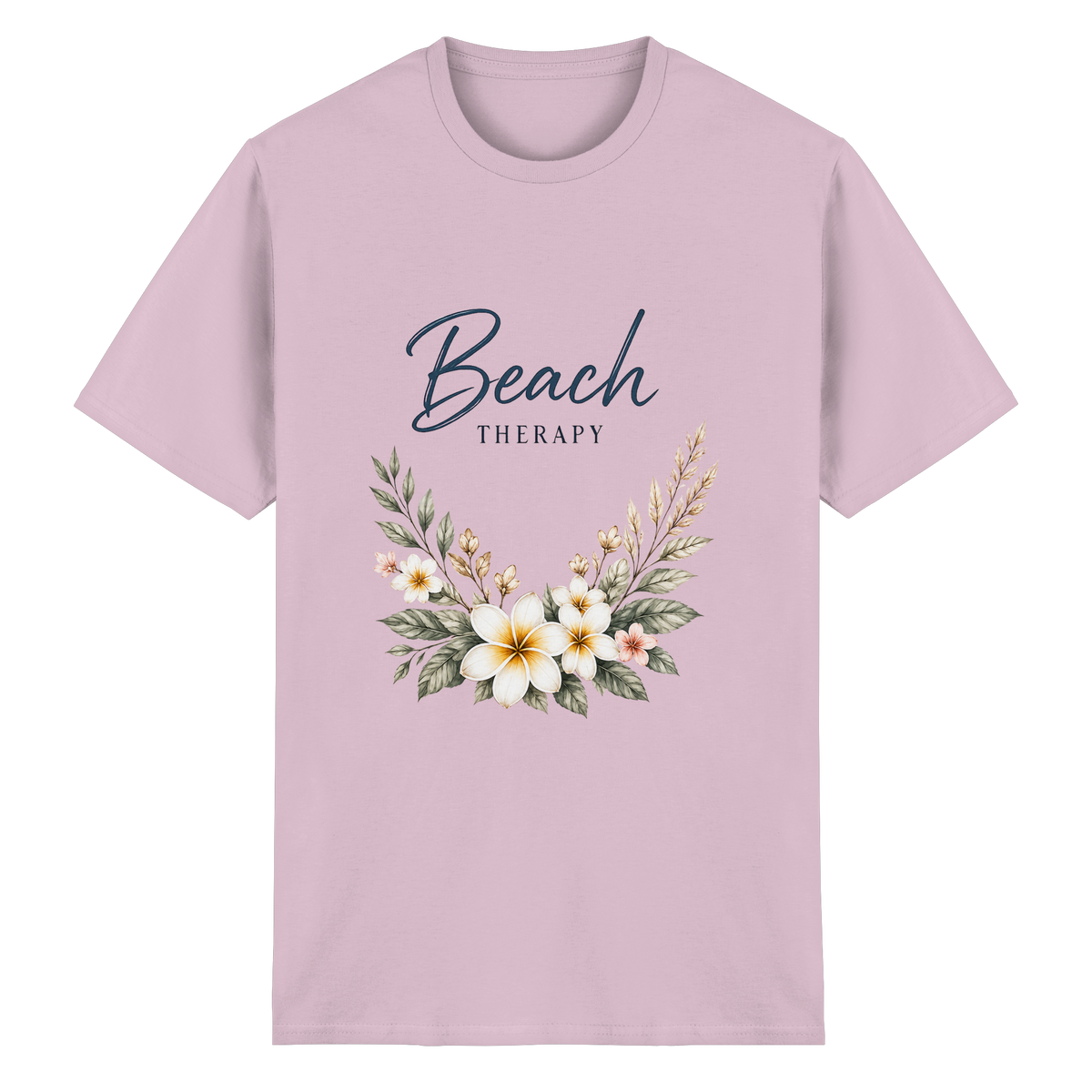 Beach Therapy – Helle Edition – Essential T-Shirt – Vorderansicht in light pink