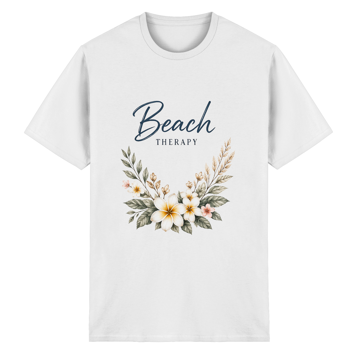 Beach Therapy – Helle Edition – Essential T-Shirt – Vorderansicht in white
