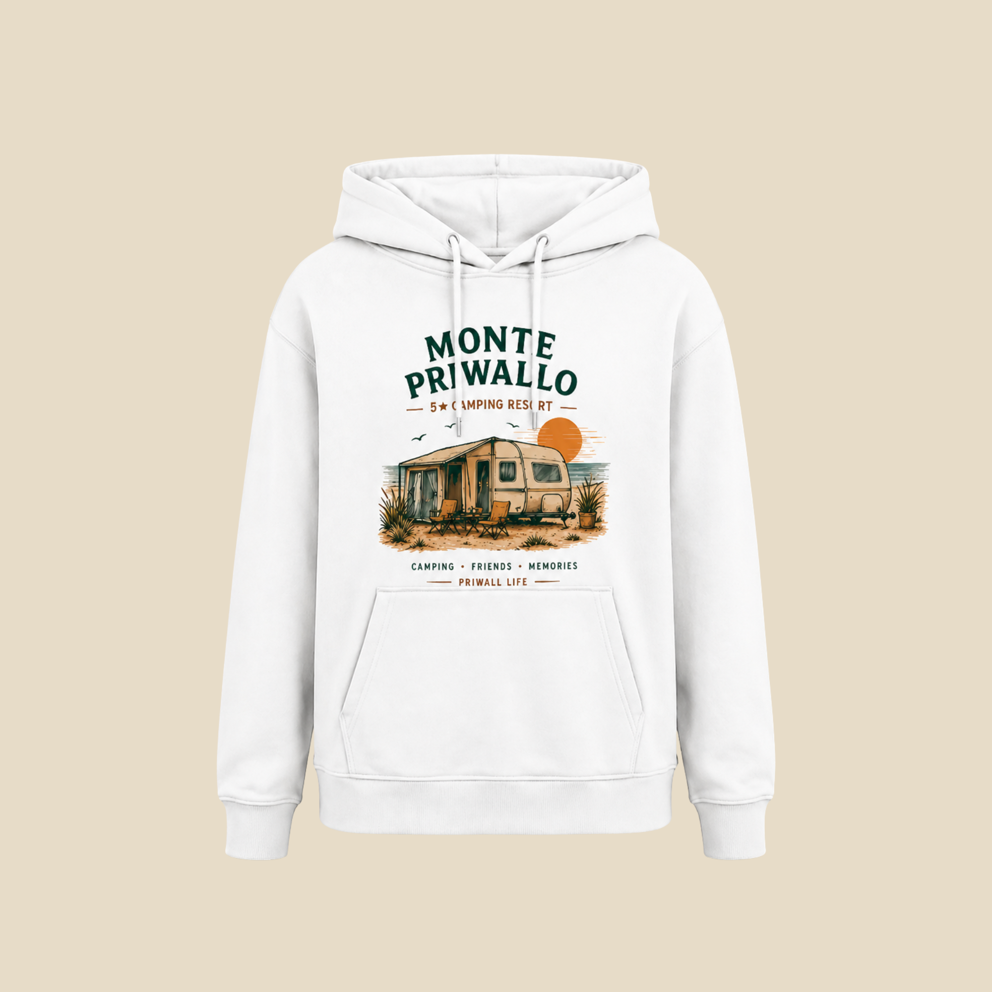 Ostsee Hoodie – Camping Vanlife Hoodie Monte Priwallo – Priwall Vibes