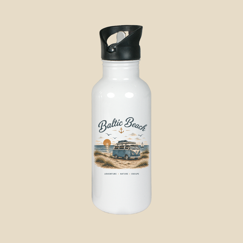 Baltic Beach Edelstahl-Trinkflasche – Maritime Ostsee Vibes