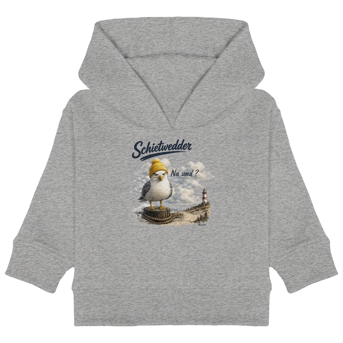 Alpha Möwe – Schietwedder? Na und! - Baby Organic Hoodie