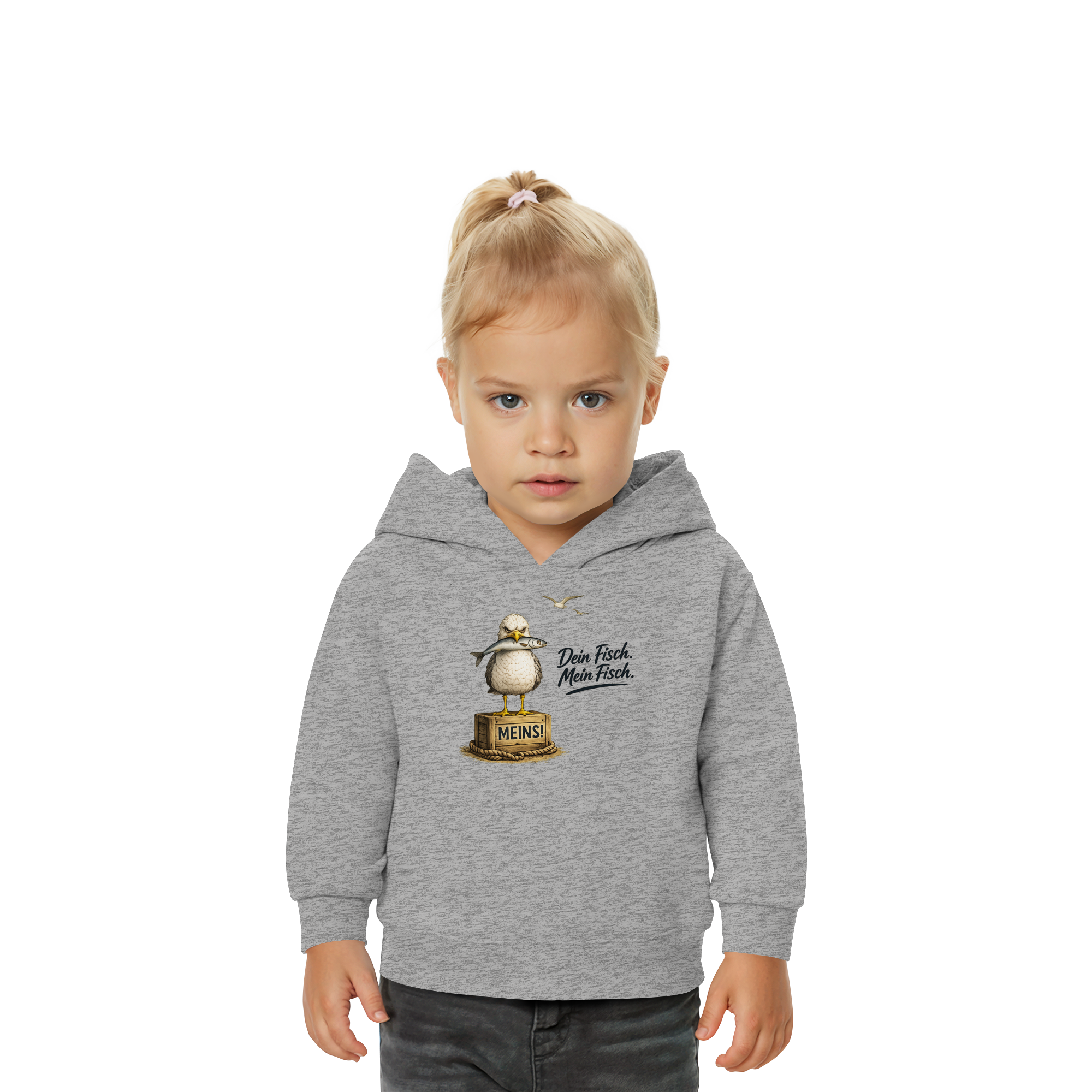 Alpha - Möwe mit Meinung – Dein Fisch. Mein Fisch. | - Baby Organic Hoodie