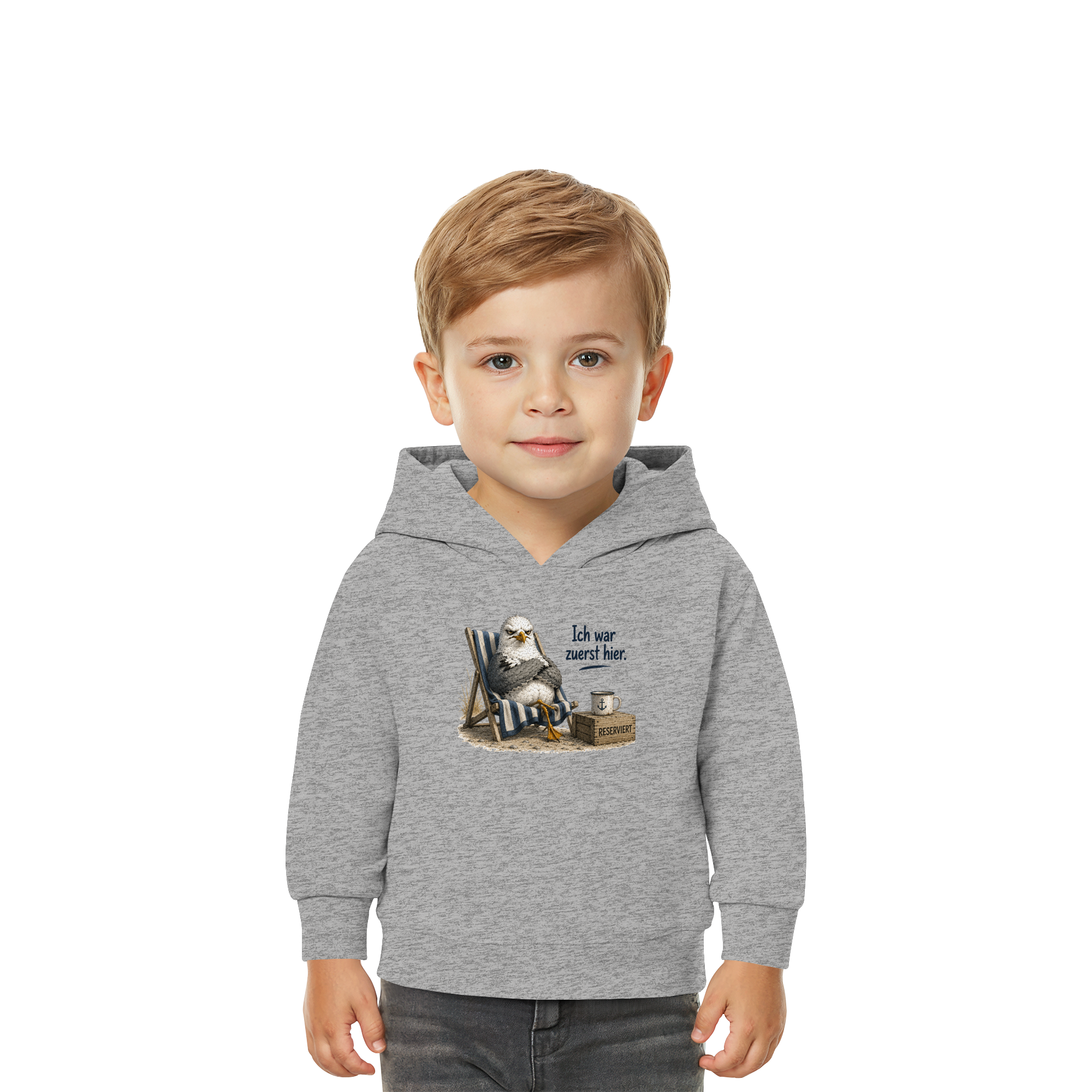 Ich war zuerst hier – Möwe mit Meinung |  - Baby Organic Hoodie