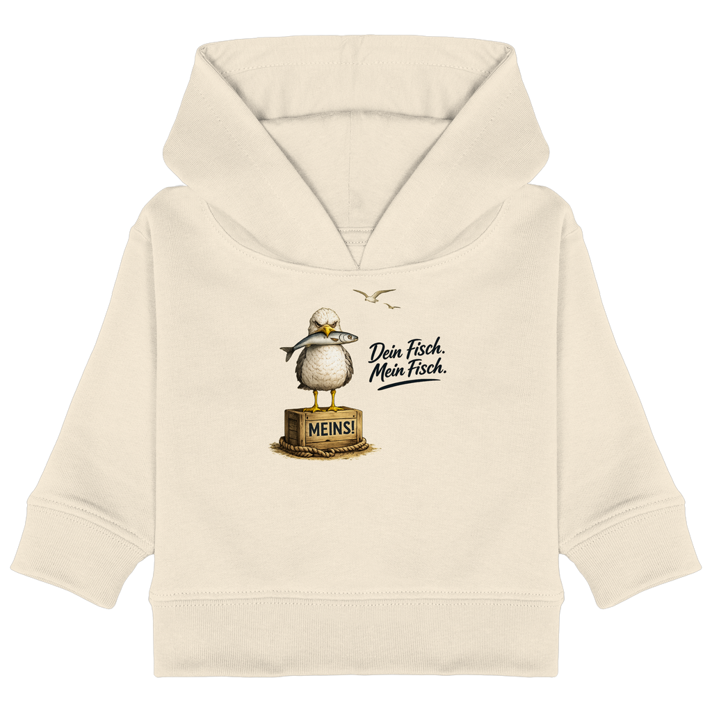 Alpha - Möwe mit Meinung – Dein Fisch. Mein Fisch. | - Baby Organic Hoodie